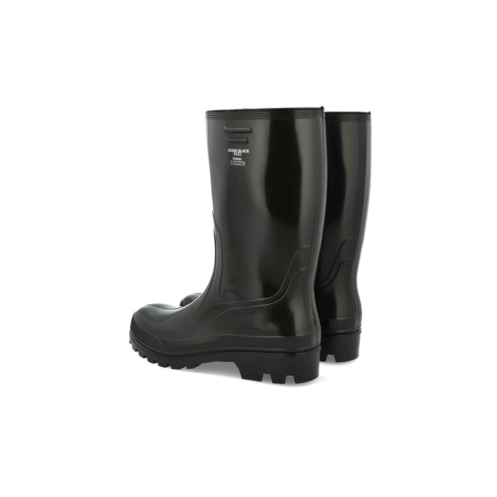 Kalosze Ochronne GRAND Black PVC | Antypoślizgowe i Wodoodporne Buty Robocze