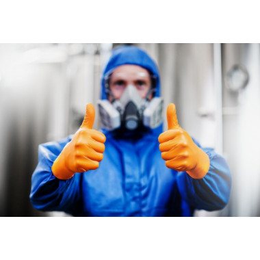 Rękawice nitrylowe bezpudrowe MERCATOR GOGRIP ORANGE (50szt.)