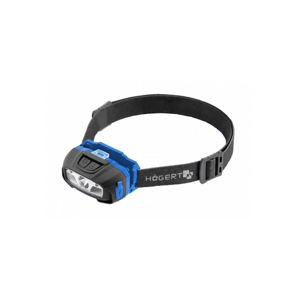 Lampa czołowa LED USB 6 funkcji z czujnikiem